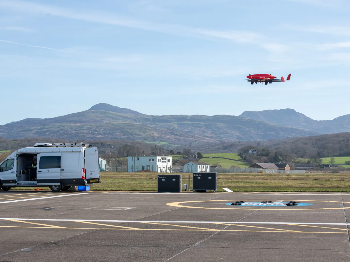 Dron flight