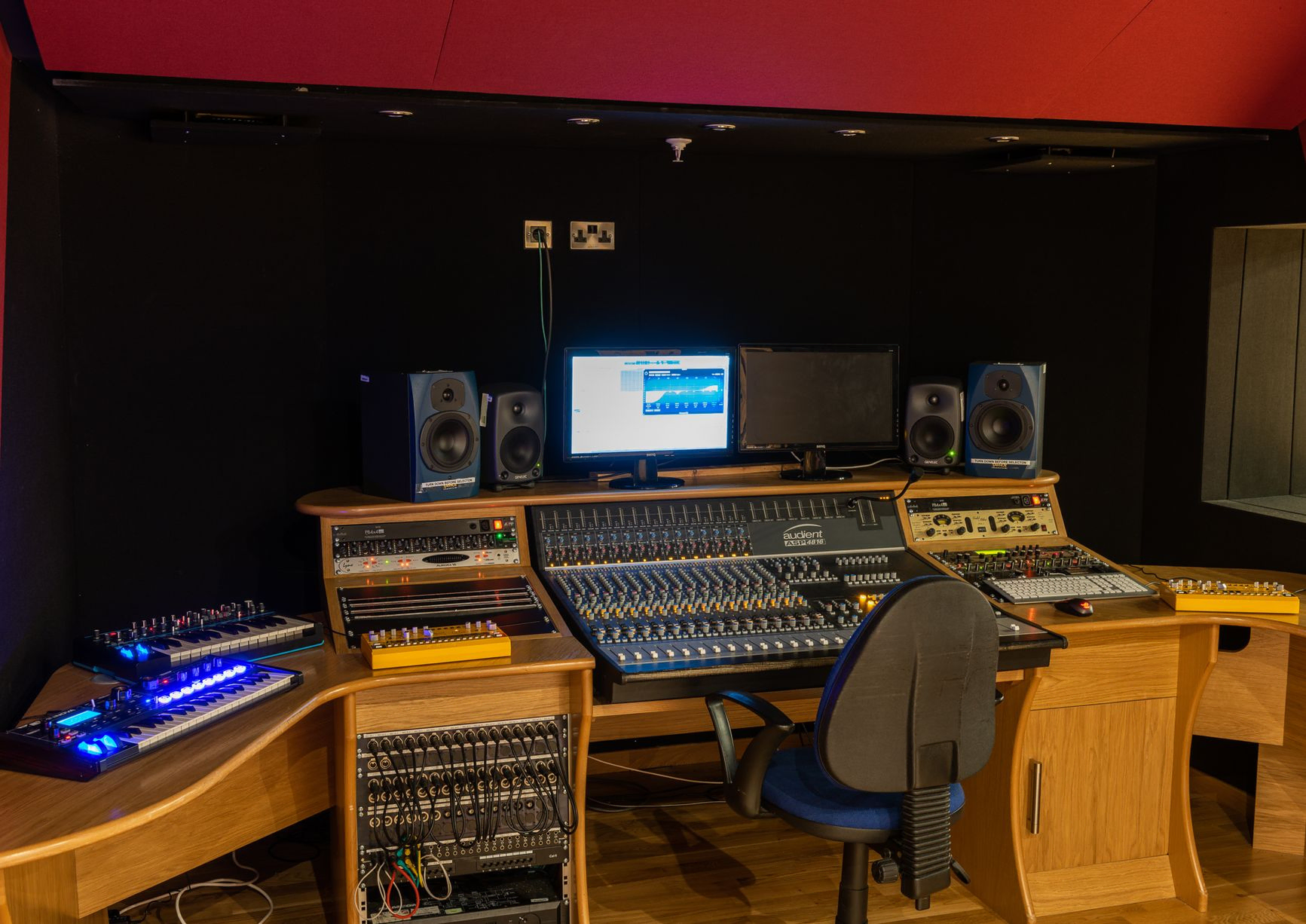 Recording studio sound deck